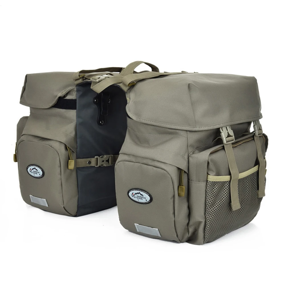 

50L Bicycle Bag Nylon Rear Rack Trunk Bike Luggage Back Seat Storage Bag Waterproof MTB Bike Shelf Tail Pack Bicycle Accessories
