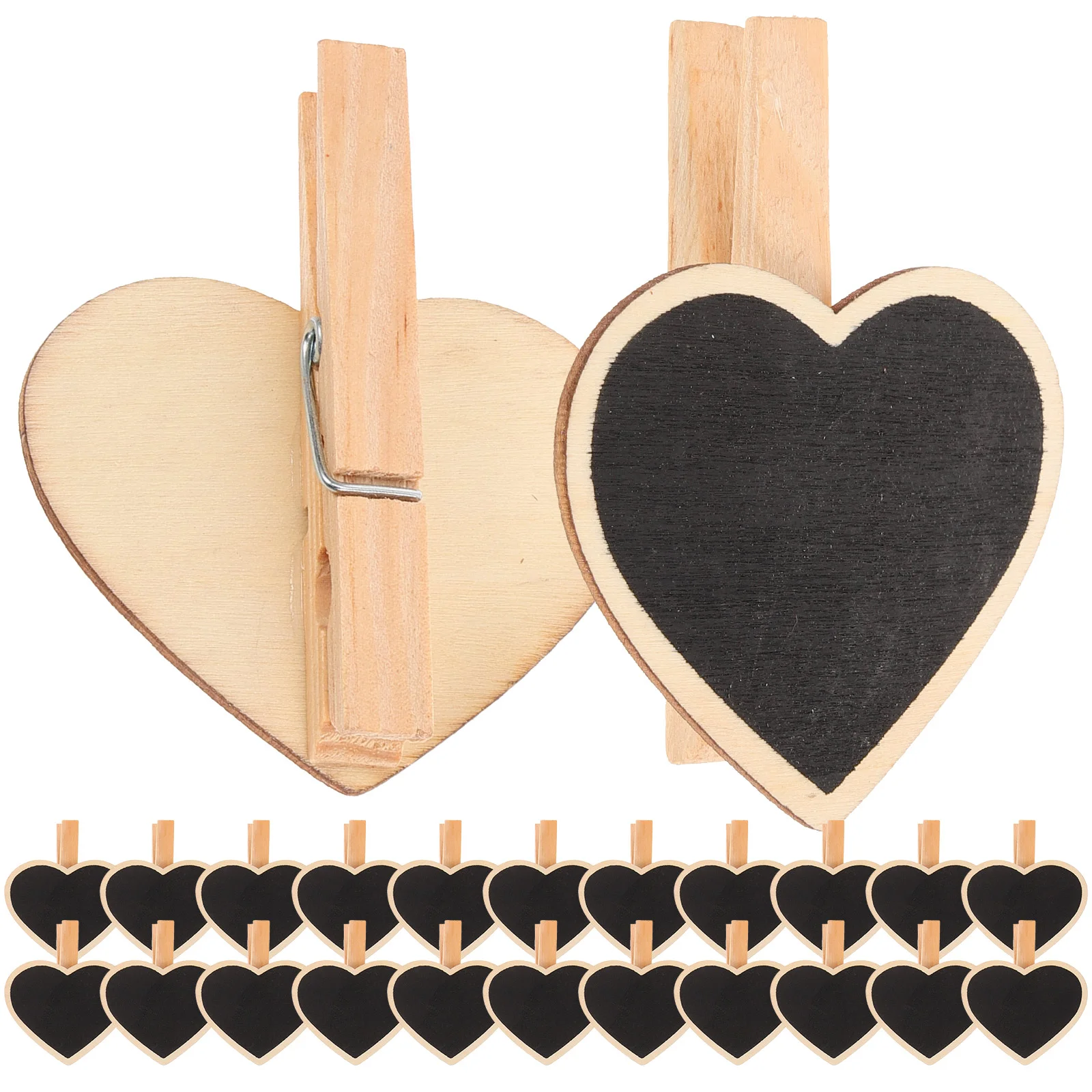 

24pcs Chalkboard Sign Message Board Clip Photo Clamp Note Taking Clip Supply