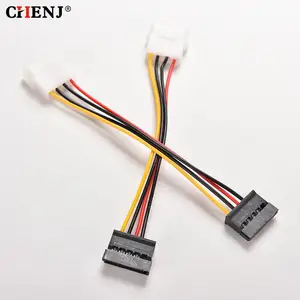 2 шт.лот 4 Pin IDESATA Molex до 15 Pin Serial ATA жесткого диска SATA HDD жесткий диск Мощность адаптер Кабели