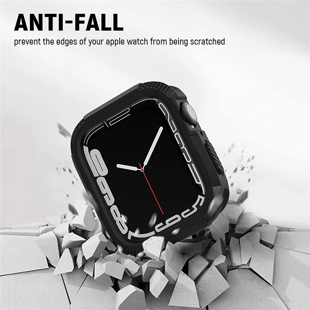 Чехол для apple watch se series 7 6 5 4 45 мм 44 41 40 защитный ударопрочный чехол iwatch 3 42 38 бампер |