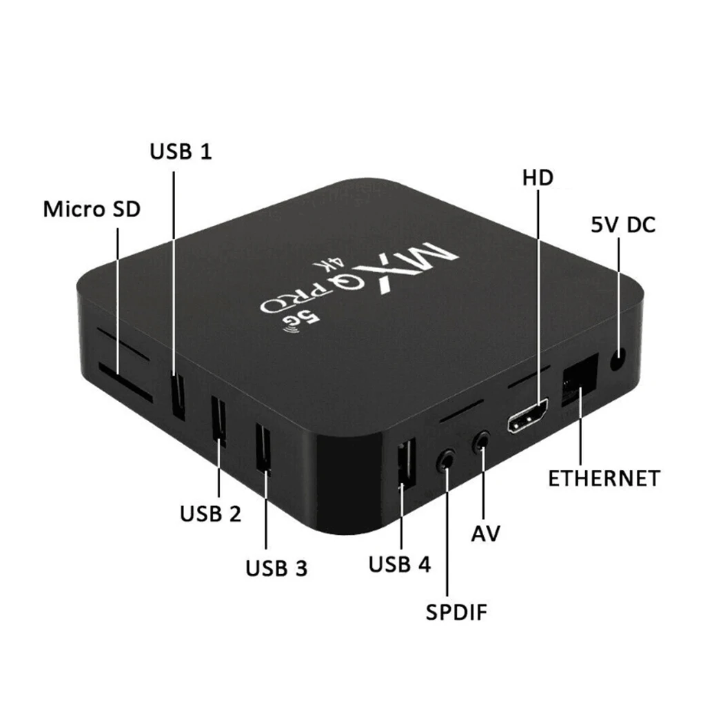 Беспроводная телеприставка Smart TV Box 4K WiFi