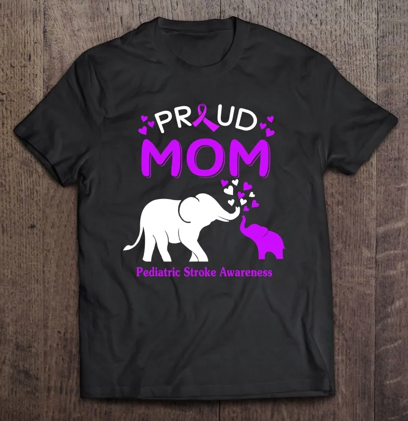 

Футболка с надписью «Proud Elephant Mom» для детей