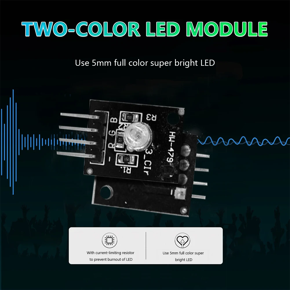 Модули применимые аксессуары Φ 5 мм двухцветный светодиодный датчик RGB для DIY
