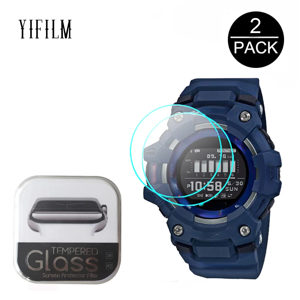

2Pcs Anti-Scratch Tempered Glass For Casio G-SHOCK GBD-100 GMA-S110NP GMA-S120NP GMA-S130NP GMA-S140NP Clear Screen Protector