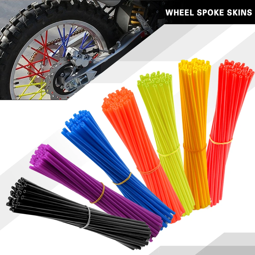 

72Pc Motocross Wheel spoke skins For Honda CR CRF CRM SL 125 150 230 250 450 480 500 50 80 85 1000 X R L F M RX AR RWE Dirt Bike