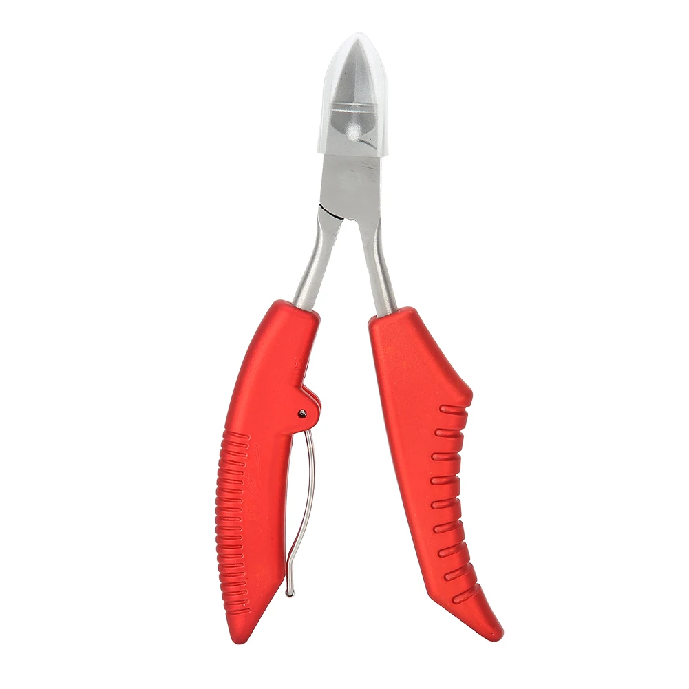 

Fingernail Toenail Cuticle Scissors Thick Ingrown Toe Nail Clippers Pliers Pedicure ToolRed