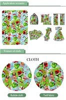 cotton christmas grinch printed polyester twill fabric patchwor printed 50145cm