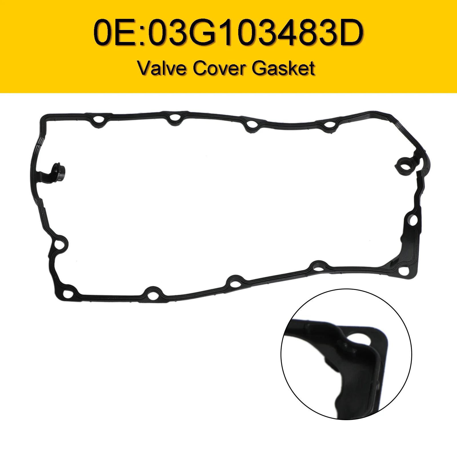 

Areyourshop Valve Cover Gasket for Volkswagen Jetta 2005 1.9L Diesel 05-07 03G103483D