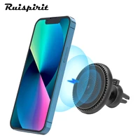magnetic car holder phone fast wireless charger for iphone 12 13 pro max magnet car air vent stand mobile phone mount magsafe