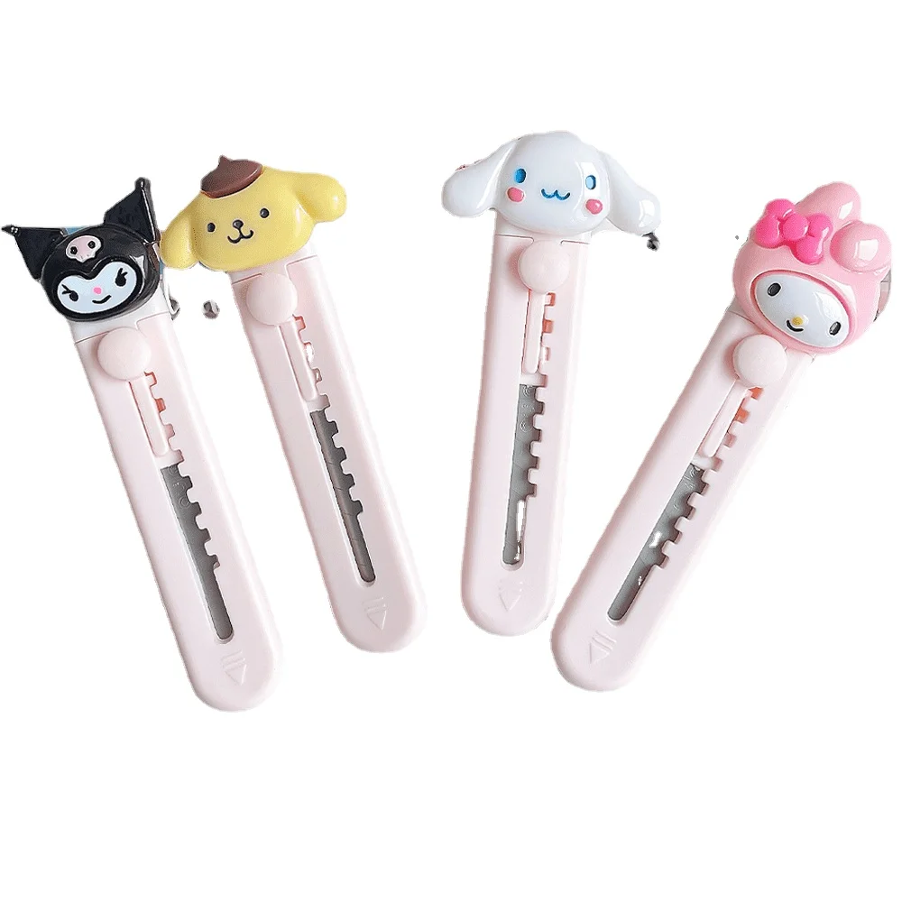 

Kawaii Sanrio Anime series mymelody Cinnamoroll Kuromi cute Fashion creative mini utility knife Portable paper cutter stationery