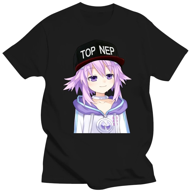 Мужская футболка Hyperdimension Neptunia Top Nep женская мужская хлопковая с круглым вырезом