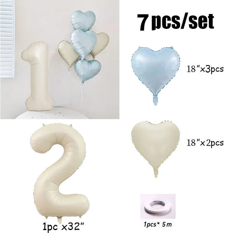 7 шт. фольгированных шаров 