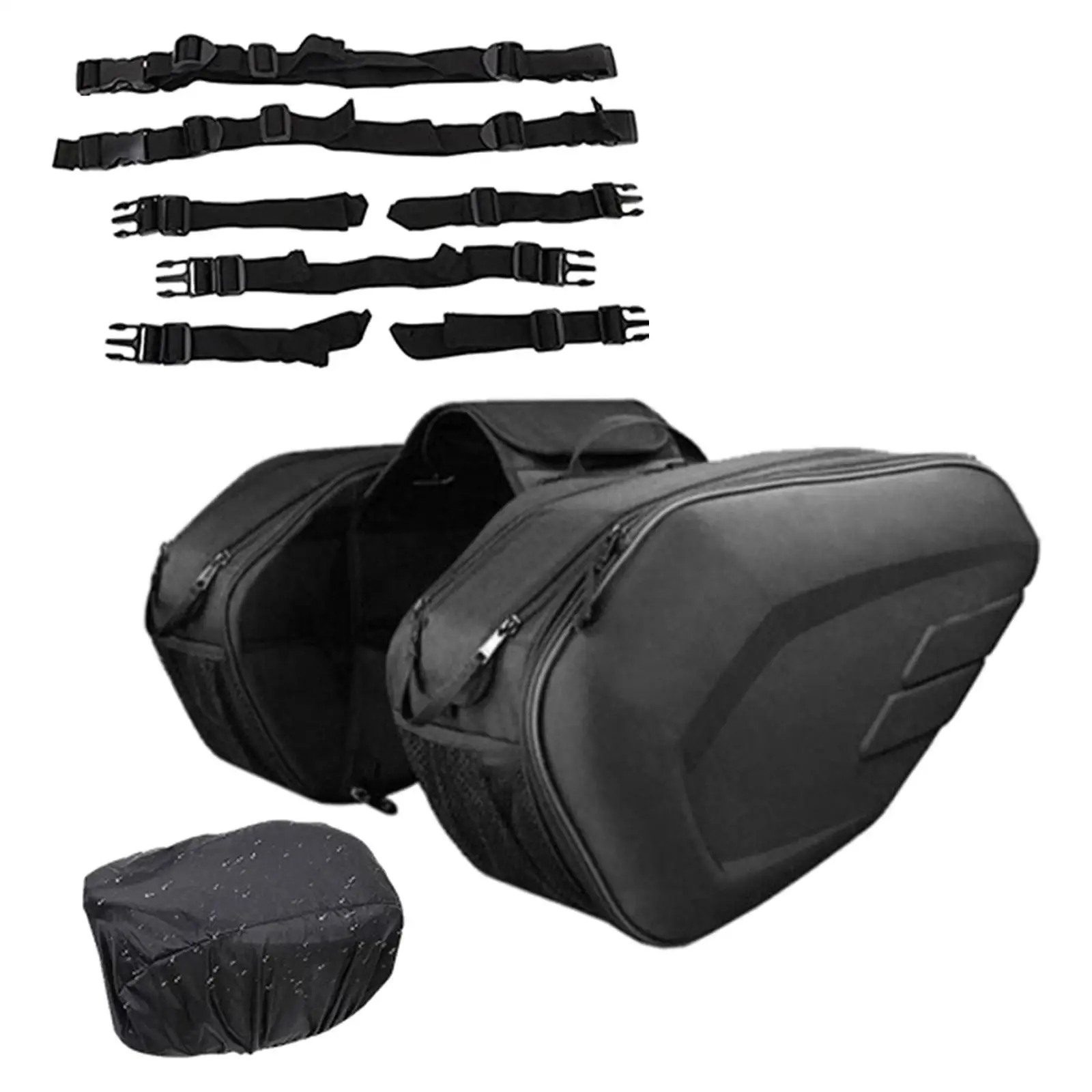 Мотоциклетные седельные сумки из искусственной кожи регулируемая сумка для