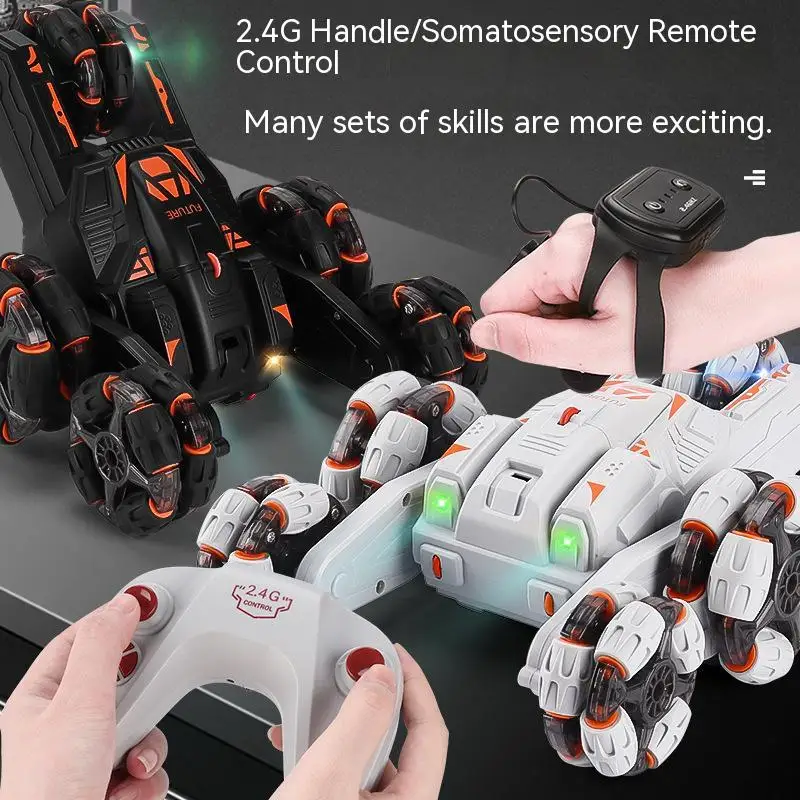 

Новинка, пятиколесный качающийся рычаг, трюковый автомобиль с датчиком жестов, фрейф, внедорожник, альпинизм, деформация, автомобиль, игруш...