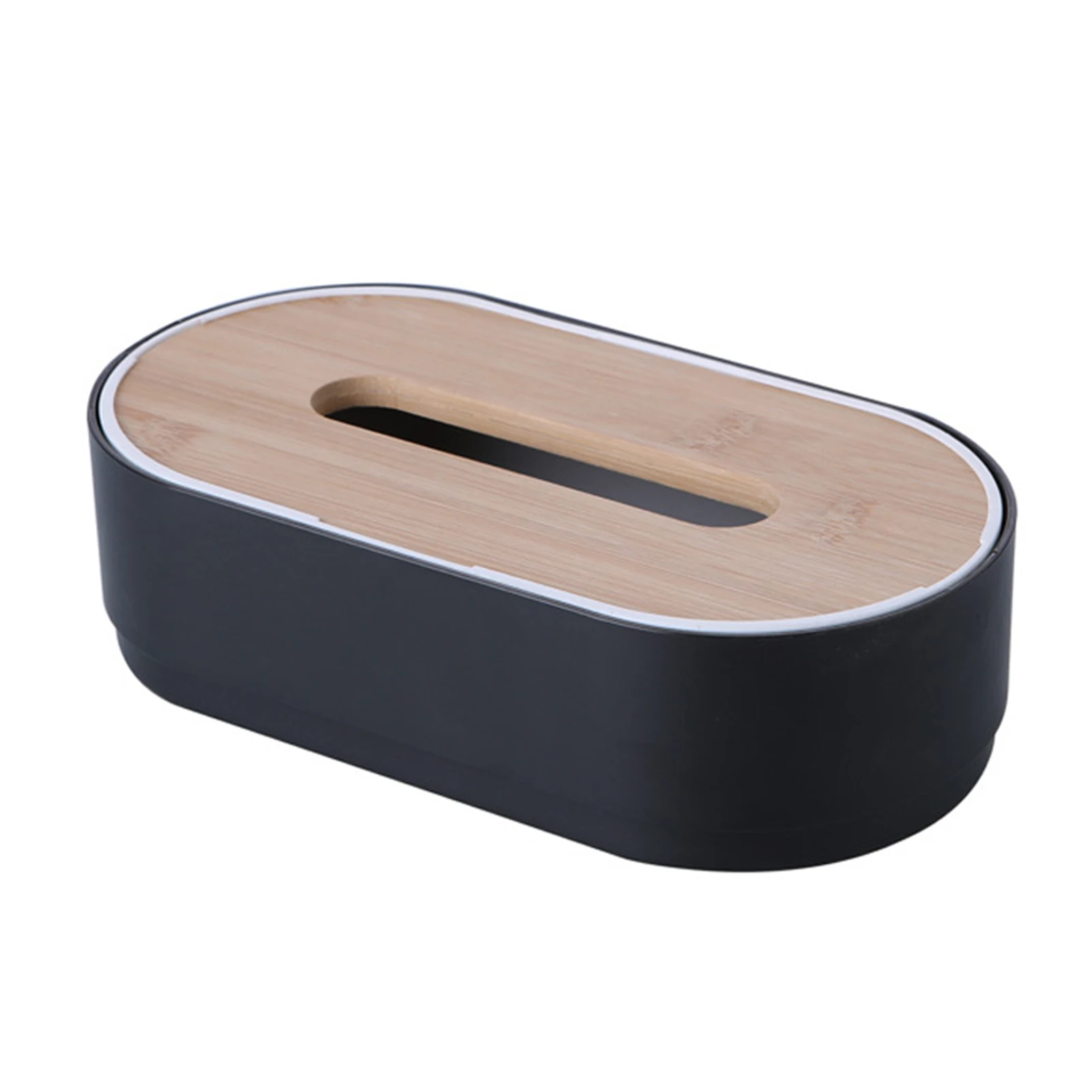 

Tissue Storage Box Case Automatic Lifting With Wooden Lid For Home Office Organizer Fashion Bathroom Living Room Tissue Box