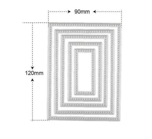 Базовая рамка металлический трафарет для вырезания альбом скрапбукинга