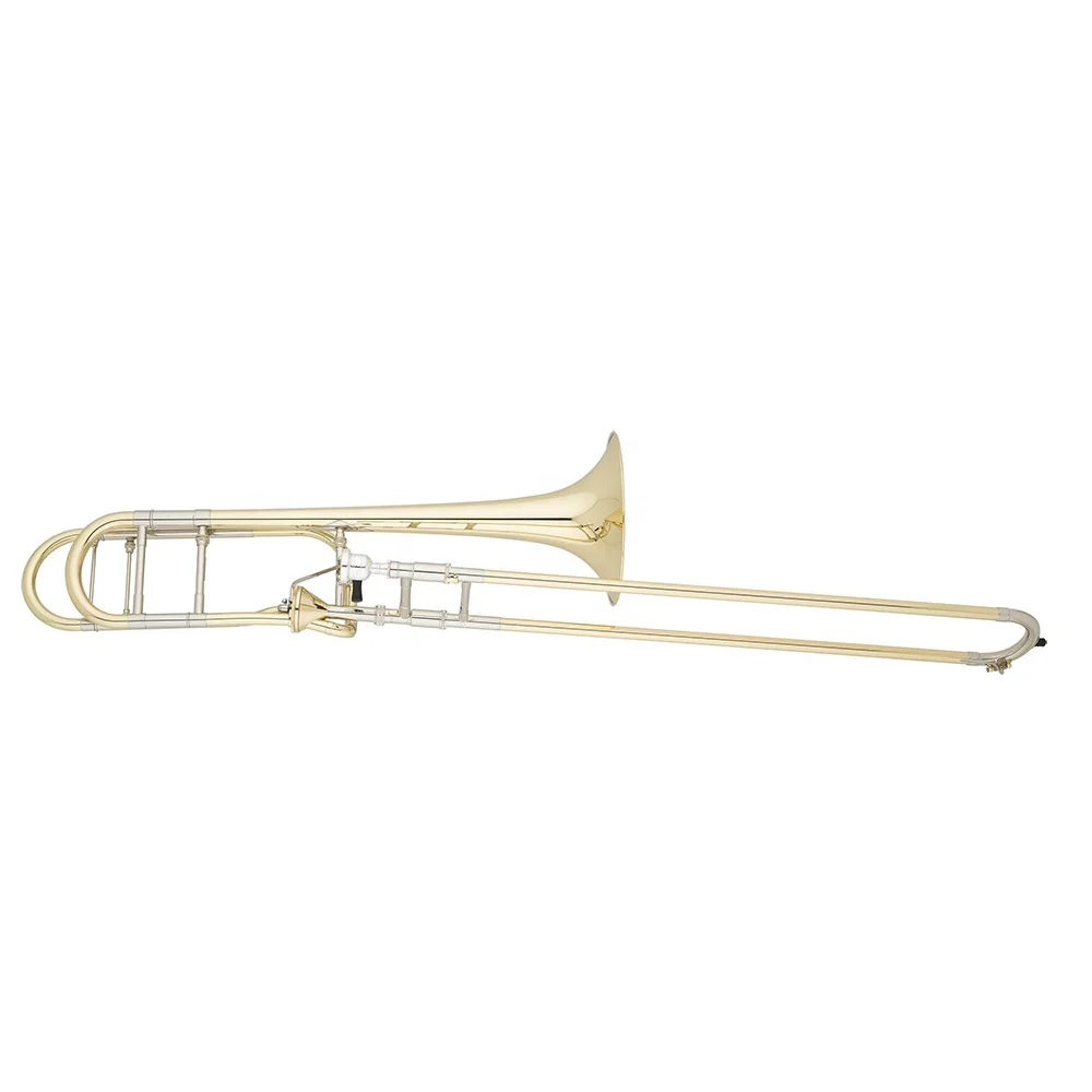 

Accept OEM Cheap Bb/F Key Gold Tuning Slide Trombone