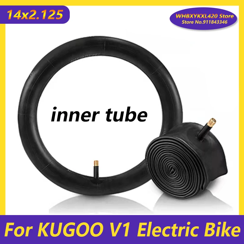 

Аксессуары для электрического велосипеда KUGOO V1, 14x2,125, внутренняя трубка, 14 дюймов, внутренняя камера для электрического велосипеда, детали д...