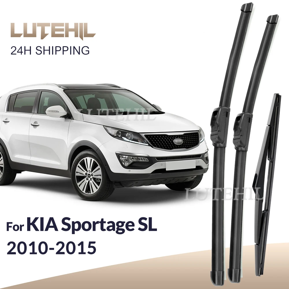 

Для KIA Sportage SL 2010-2015 2011 2012 2013 2014 стеклоочиститель передние и задние щетки стеклоочистителя лобовое стекло щетки 24 "18" 12"
