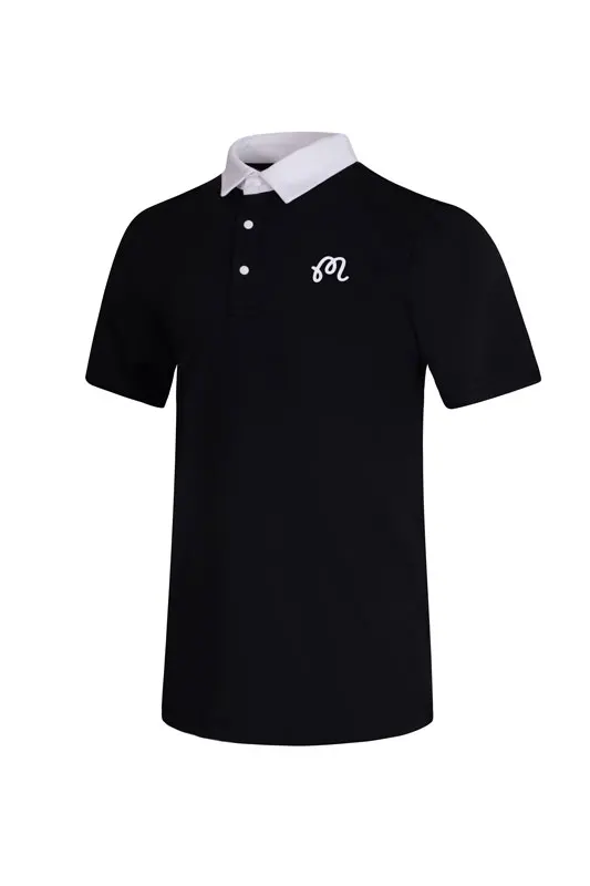 Malbon New 2023 Golf Men's Summer Short-Sleeved Outdoor Sports Breathable Sweat Quick Dry Fashionable Spandex Men's jersey
