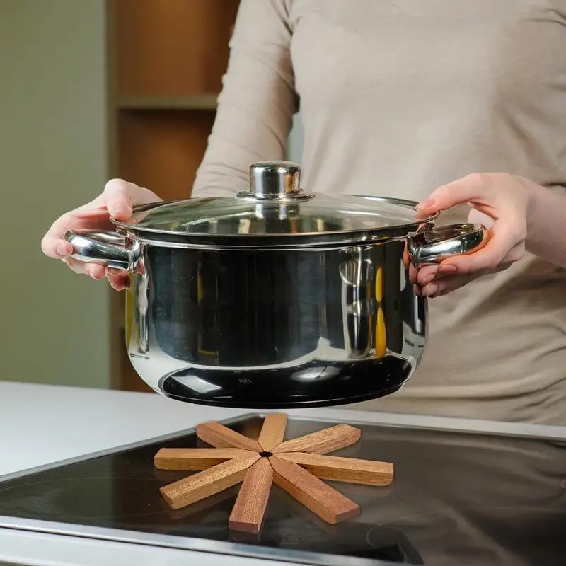 ł dekoracyjny Stojak na gorące garnki drewniane naczynia Zestaw podkładek w kształcie drzewa Podstawka pod czajniczek Gorące Mata zapobiegająca