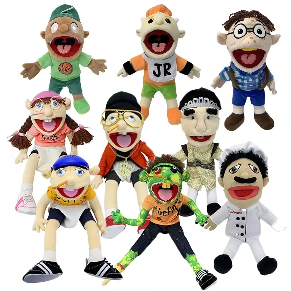 

38/60cm Jeffy Puppet Cartoon Jeffy Puppet Plush Toy Jeffy Dolls Soft Stuffed Peluche Jeffy Figurine Playhouse Birthday Kids Gift