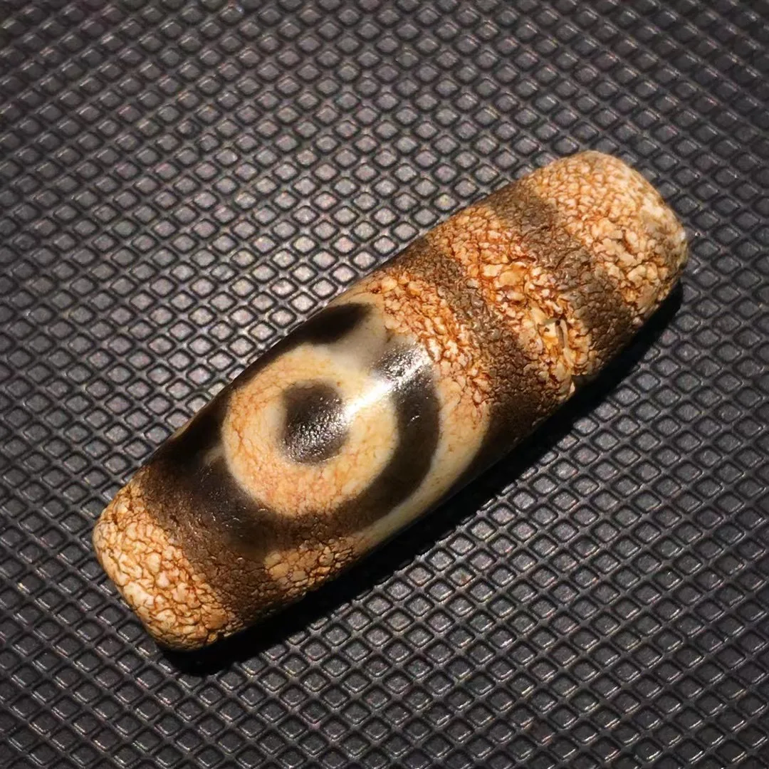 

royal Magic Energy Tibetan Top Old Agate Ruyi 2 Eyed Love Symbolize Dzi Bead Pendant Amulet Talisman Timestown