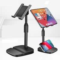 universal adjustable high desktop tablet stand phone holder display bracket phone holder desk bed tablet ipad stand in car abs