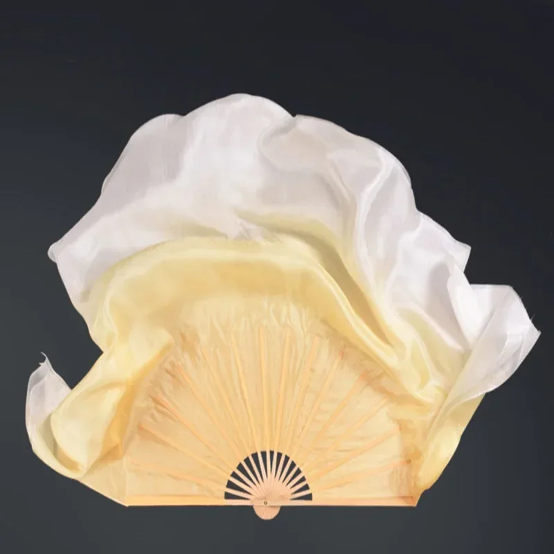 Фата из натурального шелка 1 пай Янко танцевальный веер бамбуковые ребра