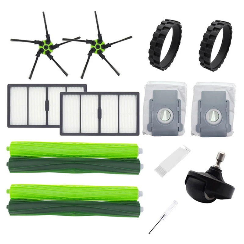

Replacement Parts Cleaning Kits For IROBOT ROOMBA S9 S9+ Brush HEPA Filter Screen Gimbal Wheel Tire Dust Bag