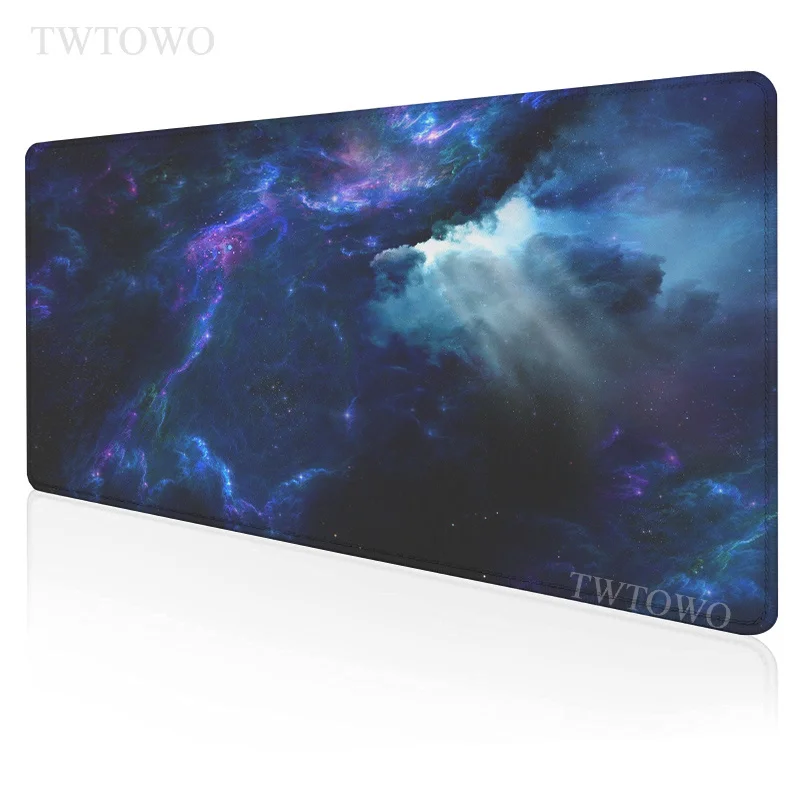 

Dark Blue Space Mouse Pad Gamer Large Home XXL keyboard pad Desk Mats Anti-slip Office Carpet Natural Rubber Laptop Mice Pad