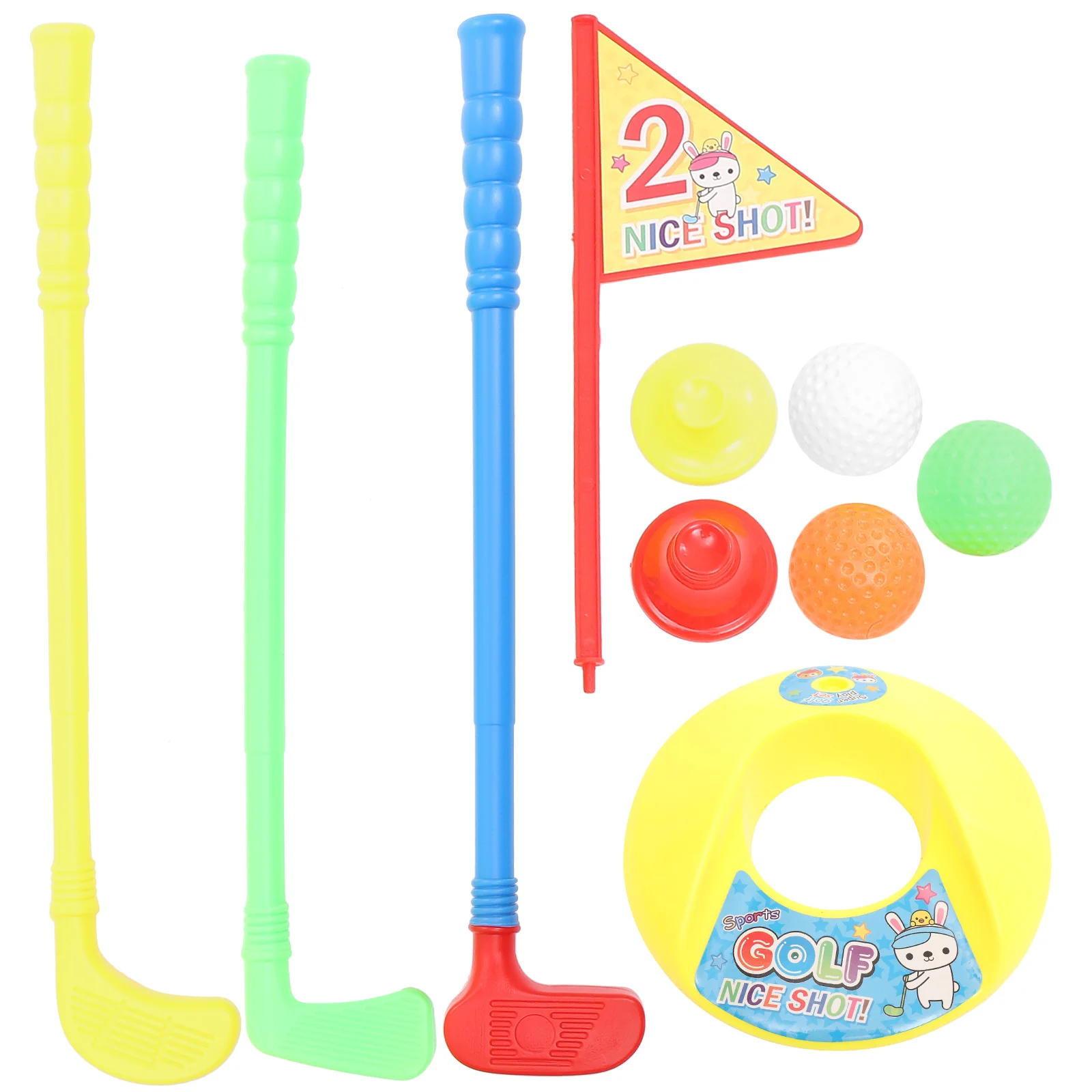 

Golf Toys Practical Golfs Club Kids Playthings Suits Preschool Games Golfer Children Exquisite Toddlers