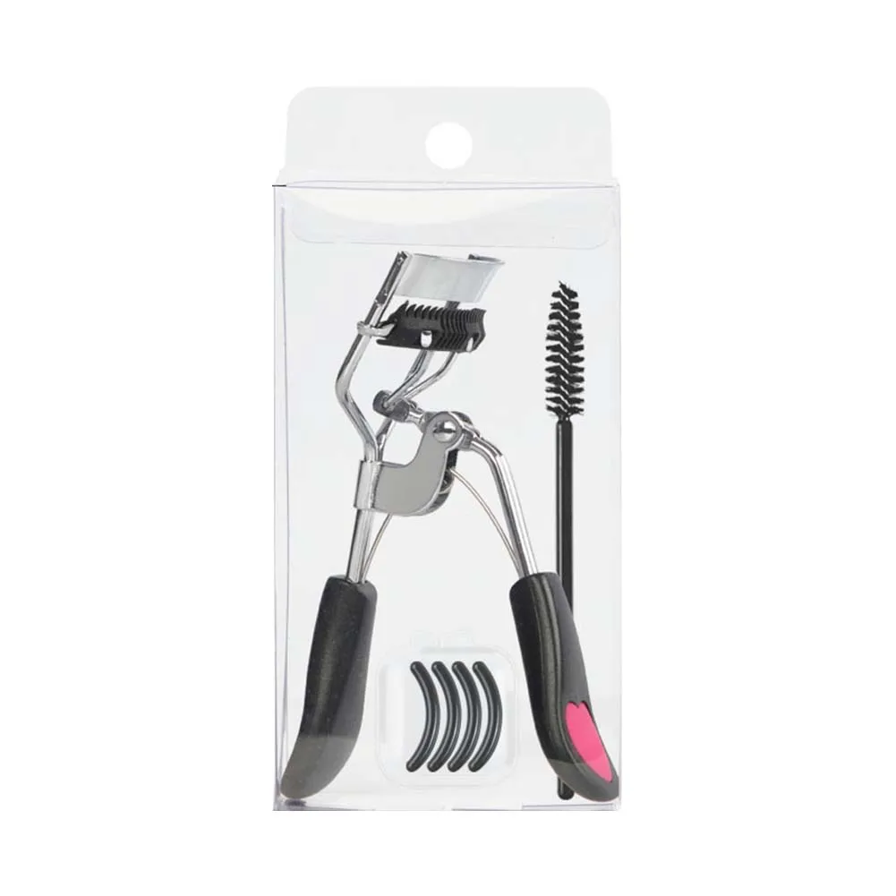 

Professional Makeup Tool for Curved Eyelashes Eyelash Curler with 4 Replacement Elastic Pads and Spiral Eyelash Brush