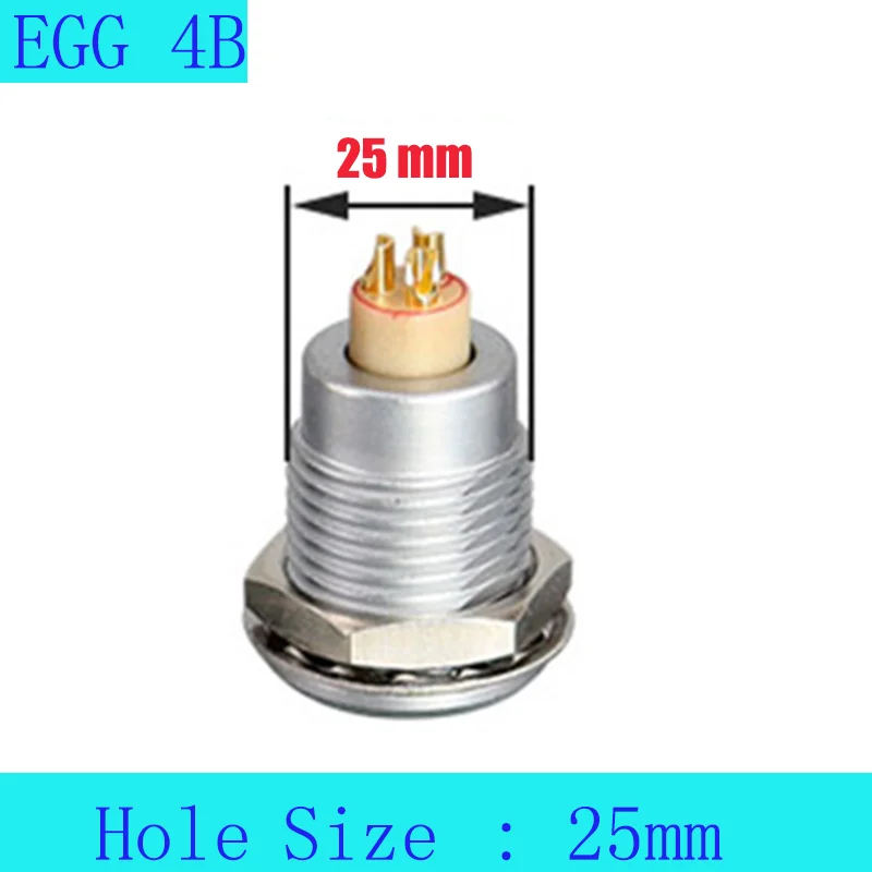 Кабельный сварной шнур EGG 4B 4 6 7 10 12 16 20 24 30 40 48 Pin с одной гайкой стационарный