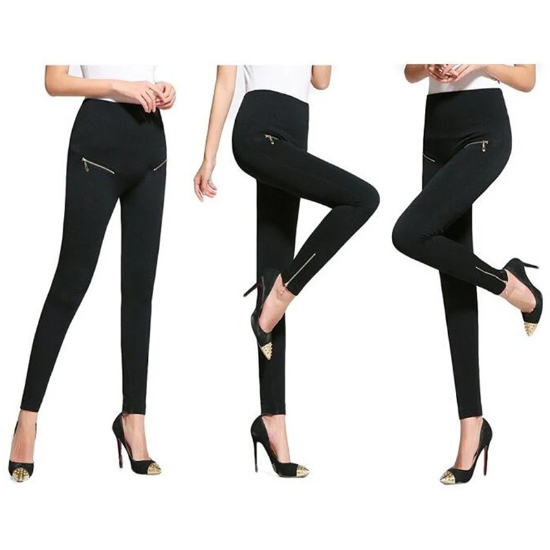 Women Summer Solid Color Pants Pencil Trousers Ladies Slim Elastic Trousers Female High Waist Leggings Button / Ziper / Pants