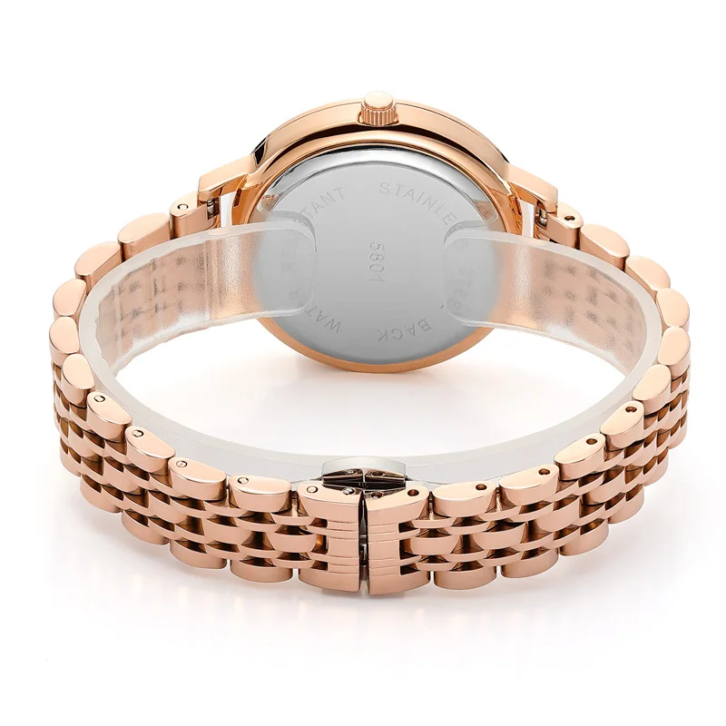 ROCOS Luxury Elegant Watch for Women Rose Gold Watch Fashion Ladies Quartz Diamond Wristwatch Female Wristwatch R0260 enlarge