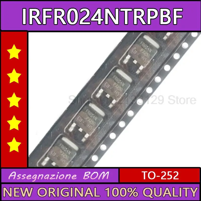 

10 шт., IRFR024NTRPBF, IRFR024N, FR024N TO-252, новая фотосессия