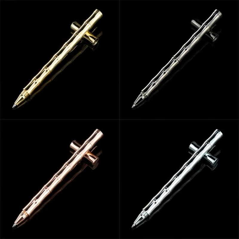 

Brass Signing Pen Metal Gel Pen Business Signature Pen Guest Sign in Pen Bamboo-shaped Pen Barrel for Wedding Guest Pen JIAN