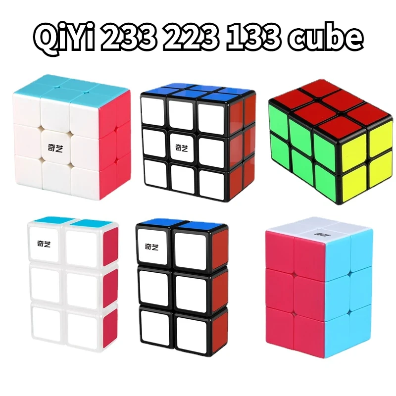 

[Funcube] QiYi 2x2x3 2x3x3 магический куб 223 куб 332 ЧЕРНЫЙ 233 профессиональный магический скоростной пазл для детей