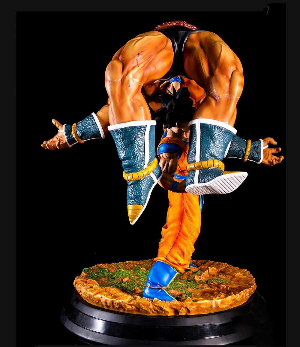 43 см Драконий жемчуг Z HQS Son Goku Heave Nappa экшн-фигурка Аниме Сон Гоку Тихая ярость ПВХ