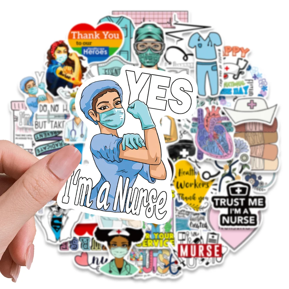 Наклейки-граффити Я сейчас медсестра 10/50 шт. |