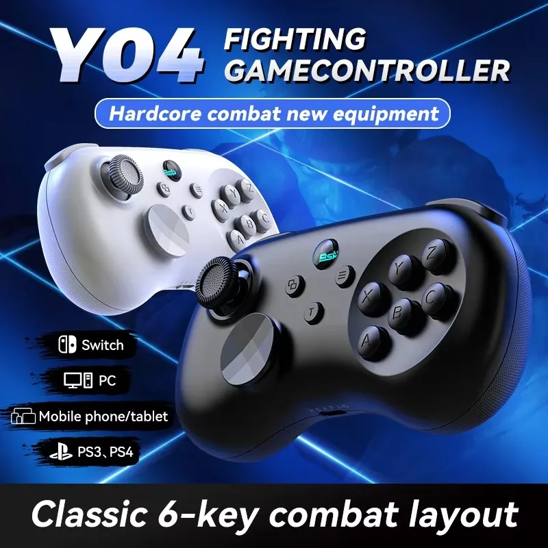 Фото НОВЫЙ беспроводной игровой контроллер BSP-Y04 для PS3/PS4/Switch/Switch 2/ПК/Android/iOS/HarmonyOS/планшетов, джойстик Hall, геймпад для файтингов №3
