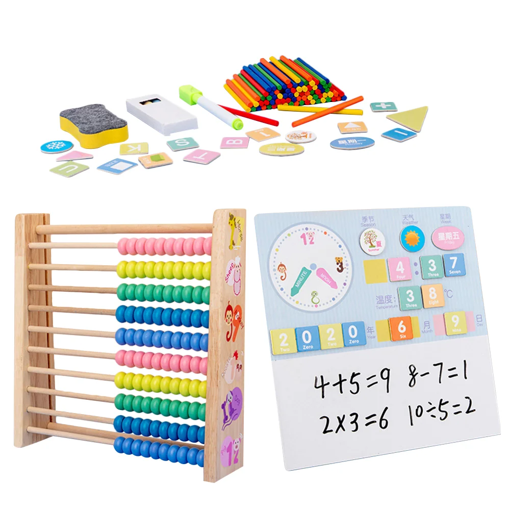 

Abacuskids Learning Wooden Math Number Countingpreschool Bead Toddlers Puzzle Board Drawing Blocks Gifts Birthday Arithmetic