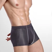 summer men boxers mesh shorts male underwear boxers homme ice silk mesh boxer shorts plus size panties sexy mens underpants