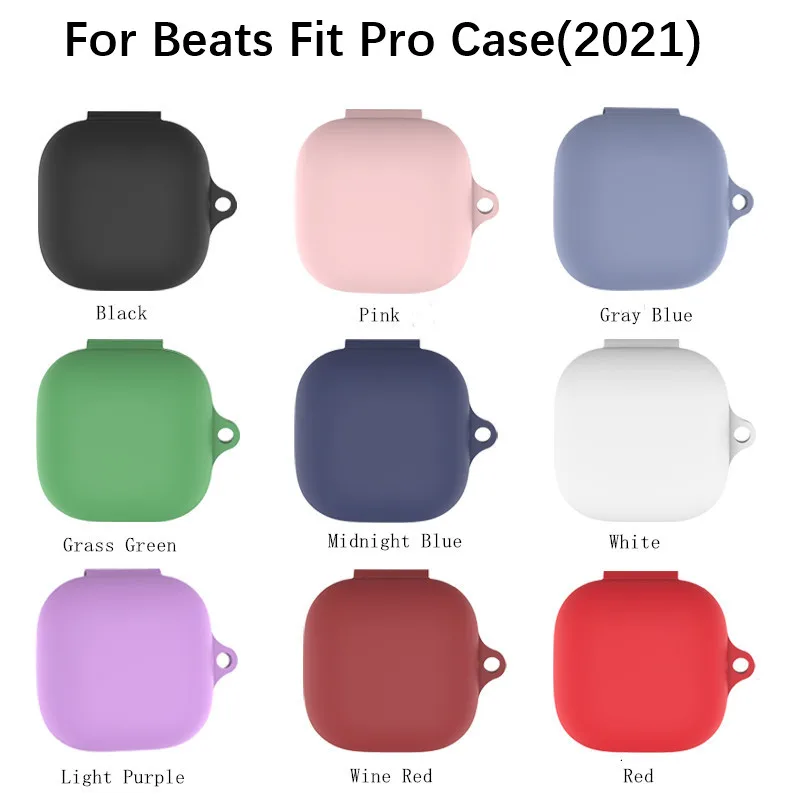 

For Apple Beats Fit Pro Case Cover (2021) Protective case with keychain silicone soft shell shockproof For Beats Fit Pro Cases