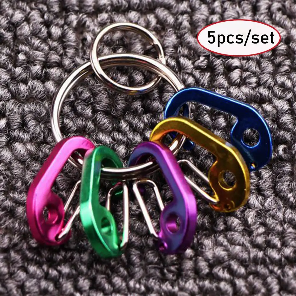 

5 шт./компл. с аксессуарами для ключей, брелок, оборудование для кемпинга, рюкзак с карабином, пряжка типа D