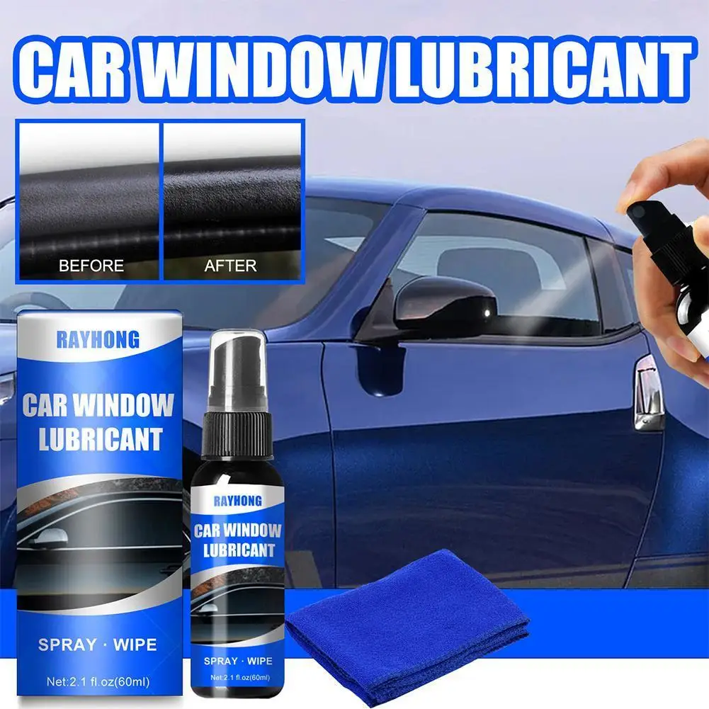 

60ml Car Window Lubricant Auto Maintenance Car Door Noise Cancellation Window Lubricant Rubber Sealing Strip Belt Softening NEW