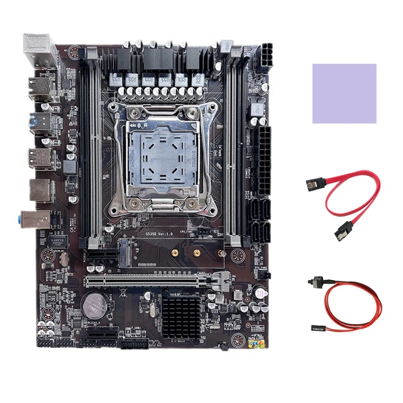 Материнская плата X99 семейная поддержка DDR4/DDR3 ОЗУ с кабелем SATA коммутационный