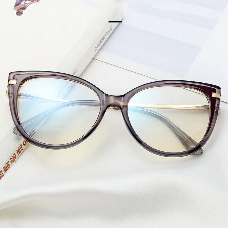 Женская оправа для очков с блокировкой синего света модельерский бренд UV400