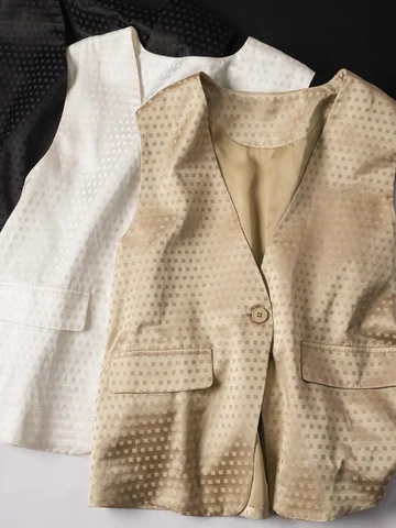 SuyaDream женские шелковые жилеты